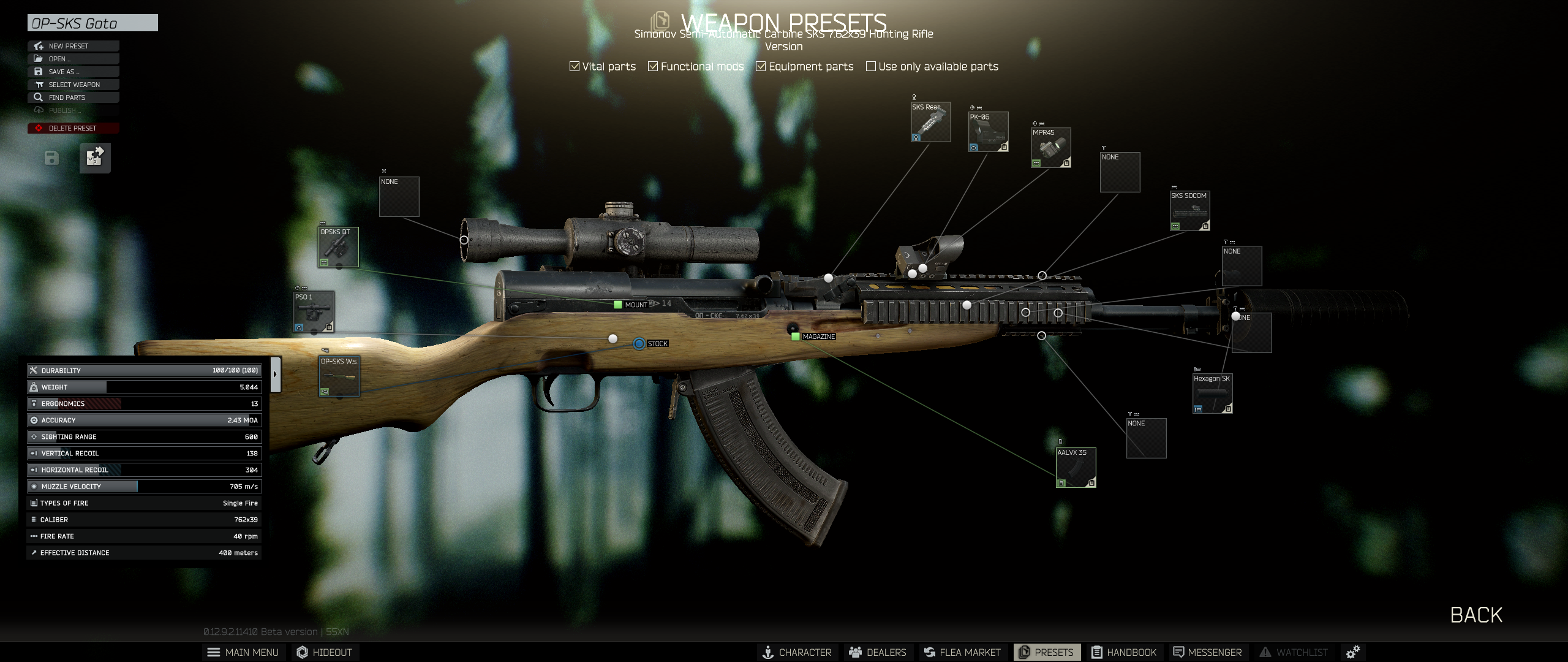 sks escape from tarkov